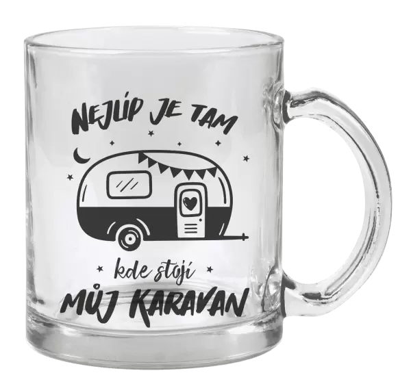 Hrnek Nejlíp je tam, kde stojí můj karavan