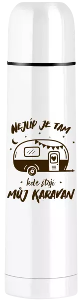 Termoska Nejlíp je tam, kde stojí můj karavan