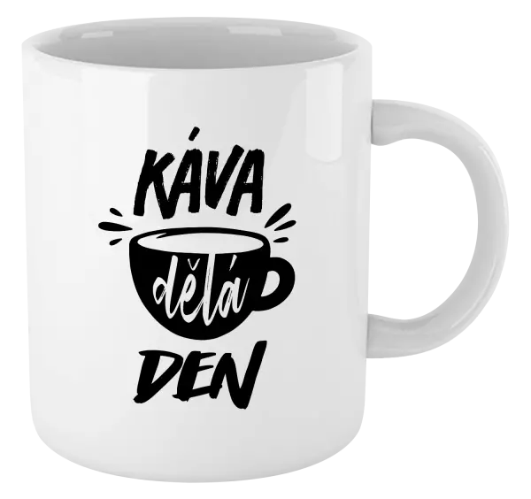 Hrnek Káva dělá den