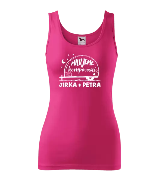 Dámské tílko Milujeme kempování