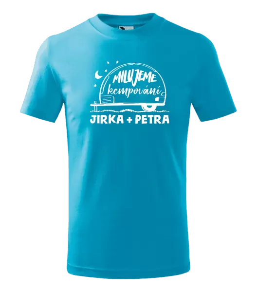 Dětské tričko Milujeme kempování