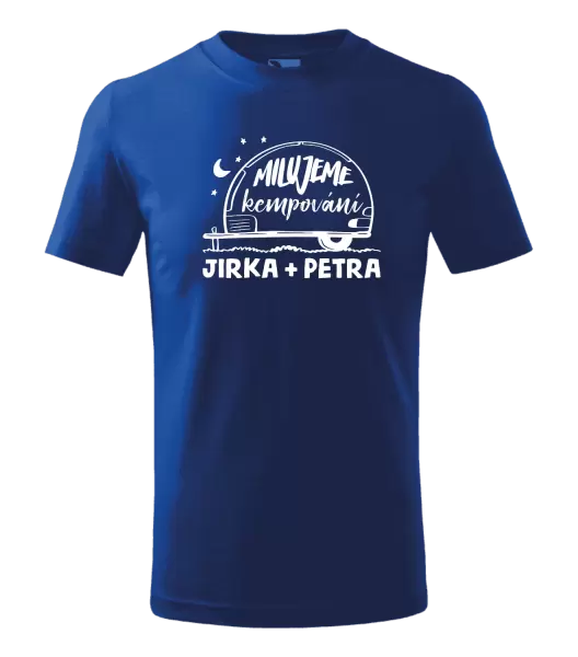 Dětské tričko Milujeme kempování