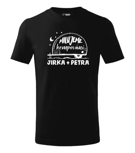 Dětské tričko Milujeme kempování