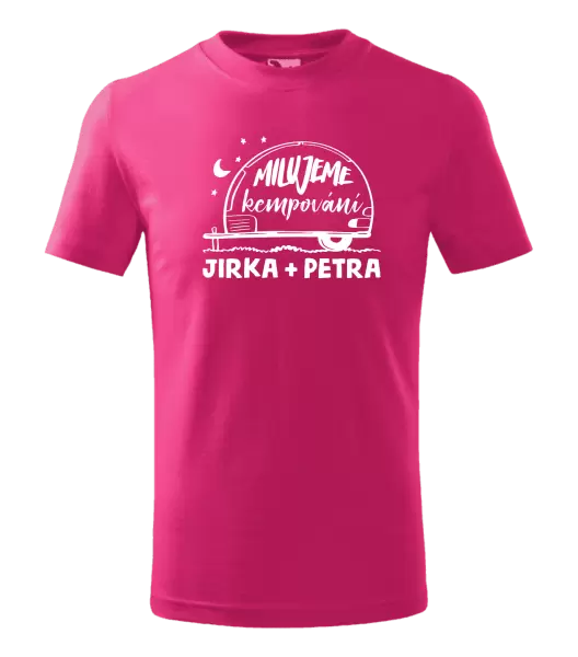 Dětské tričko Milujeme kempování