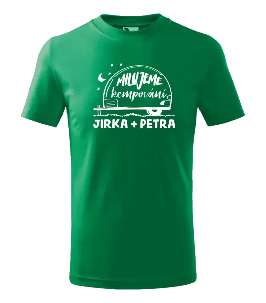 Dětské tričko Milujeme kempování