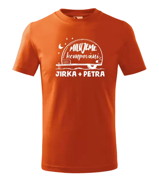 Dětské tričko Milujeme kempování