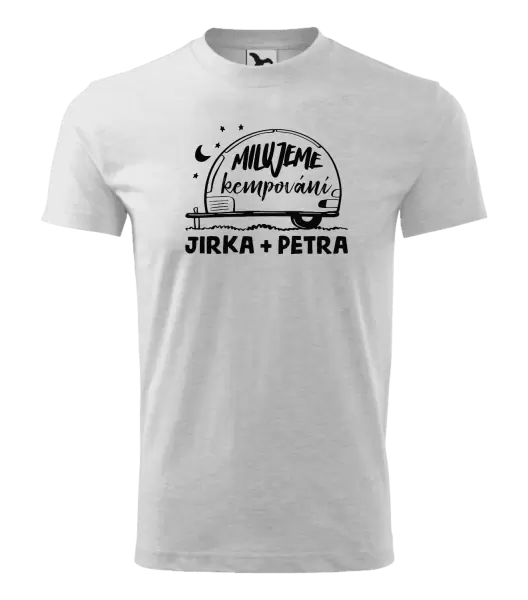 Dětské tričko Milujeme kempování