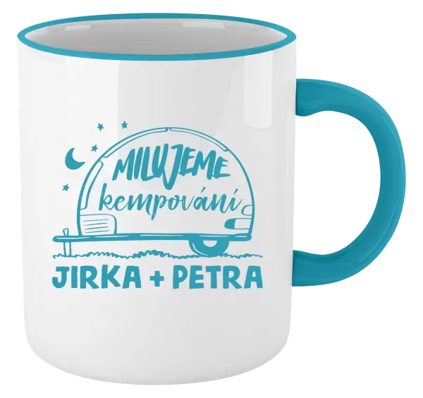 Hrnek Milujeme kempování