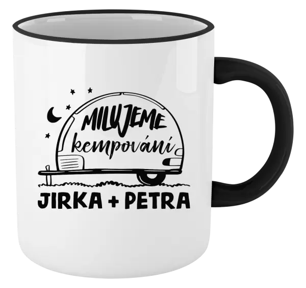 Hrnek Milujeme kempování