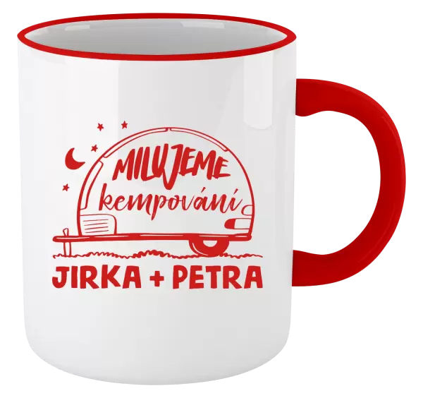 Hrnek Milujeme kempování