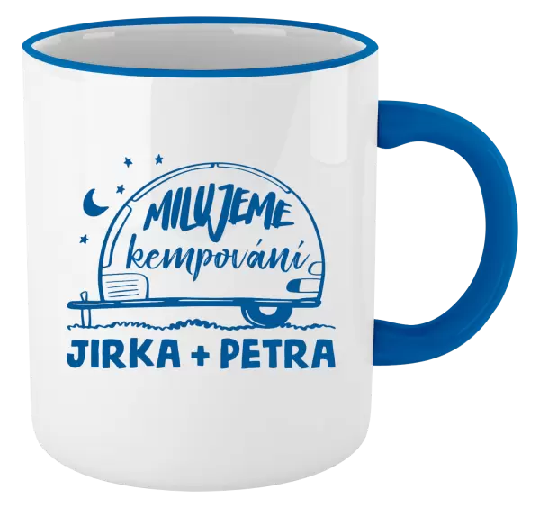 Hrnek Milujeme kempování