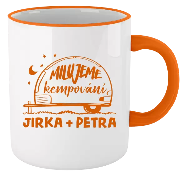 Hrnek Milujeme kempování