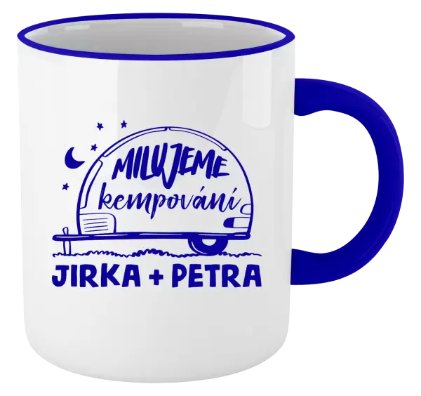 Hrnek Milujeme kempování