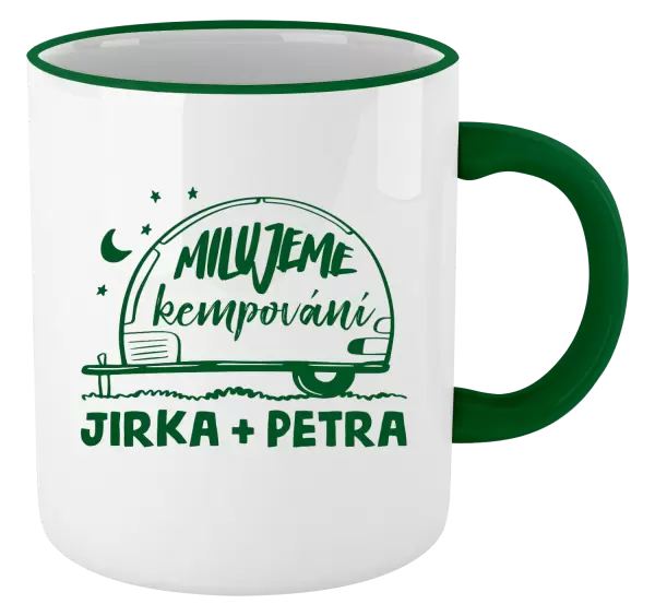 Hrnek Milujeme kempování