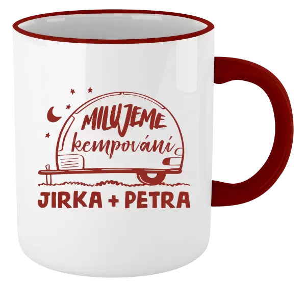 Hrnek Milujeme kempování