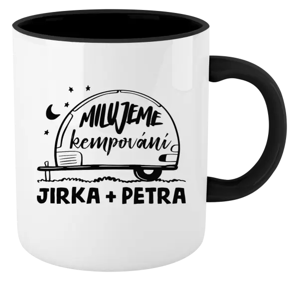 Hrnek Milujeme kempování