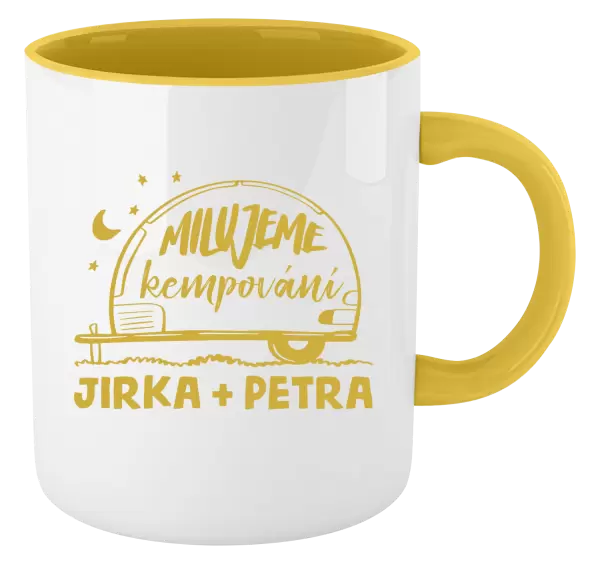 Hrnek Milujeme kempování