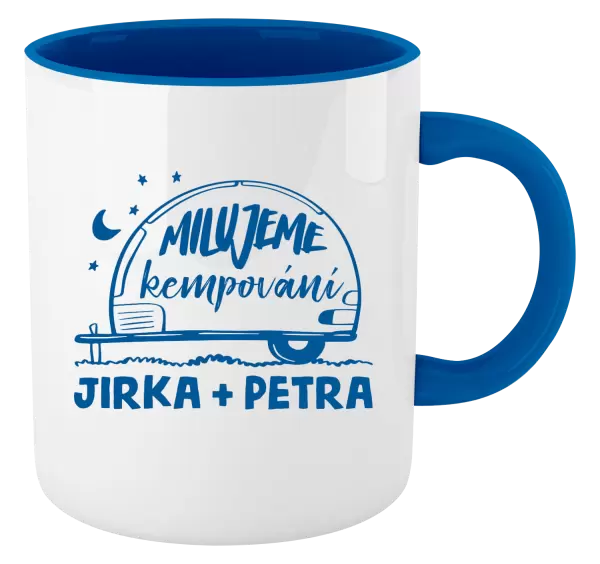 Hrnek Milujeme kempování