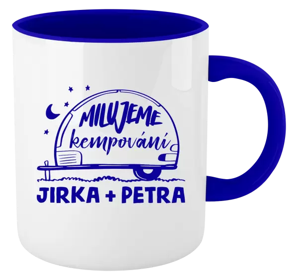 Hrnek Milujeme kempování