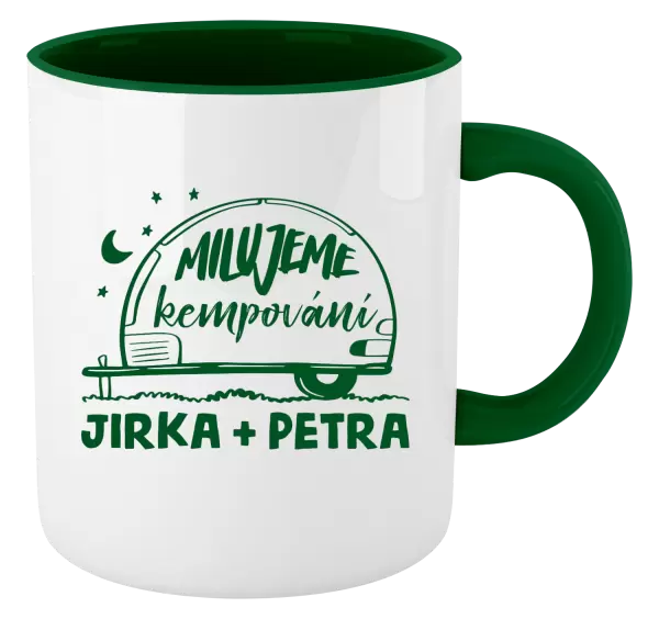 Hrnek Milujeme kempování