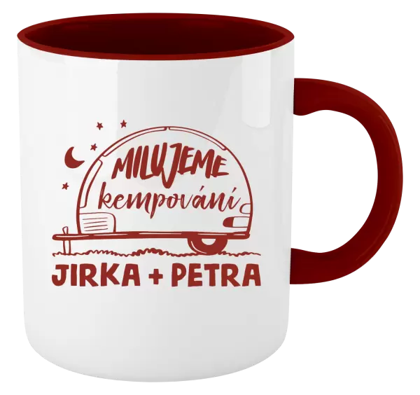 Hrnek Milujeme kempování