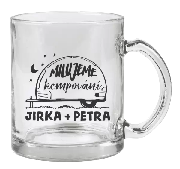 Hrnek Milujeme kempování