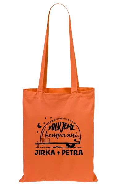 Látková taška Milujeme kempování