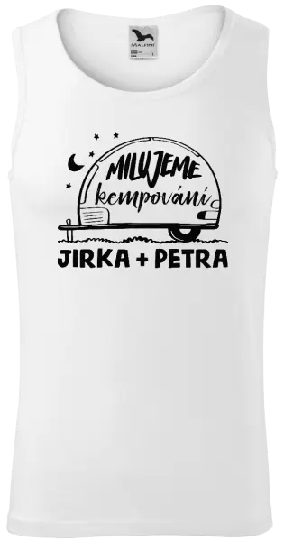 Pánské tílko Milujeme kempování