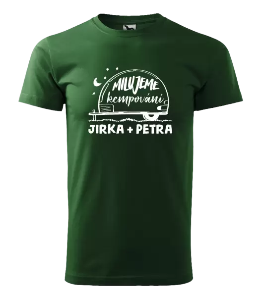 Pánské tričko Milujeme kempování