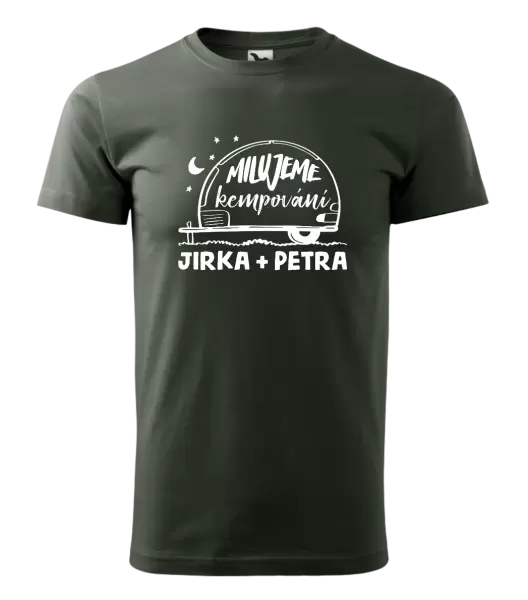 Pánské tričko Milujeme kempování