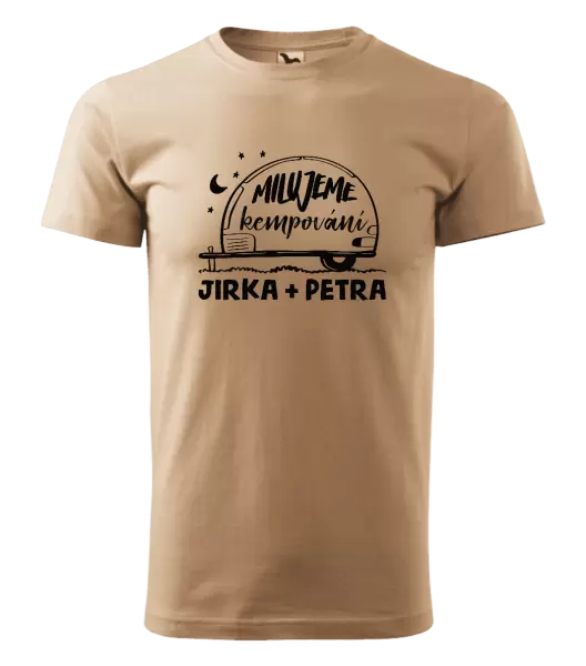 Pánské tričko Milujeme kempování