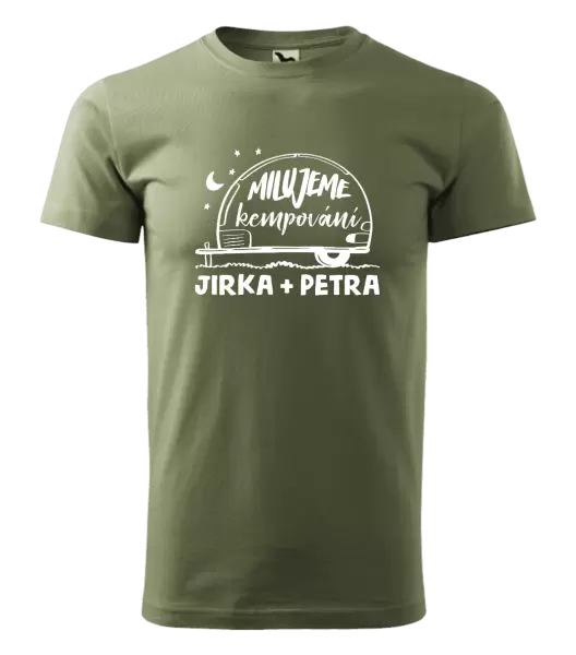 Pánské tričko Milujeme kempování