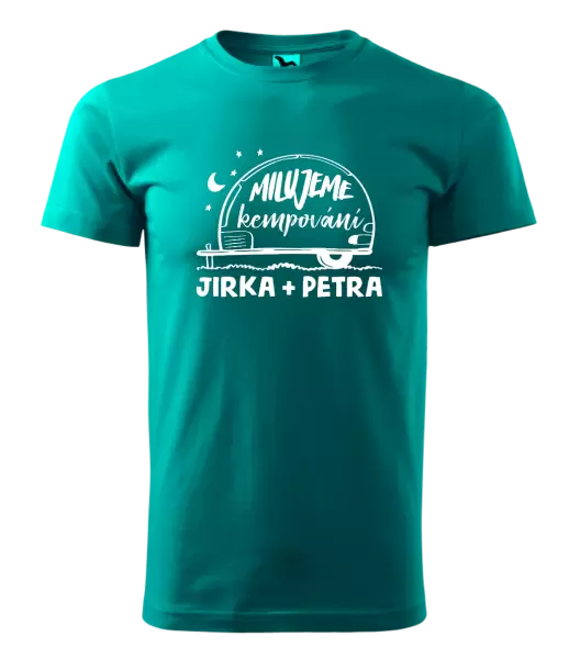 Pánské tričko Milujeme kempování
