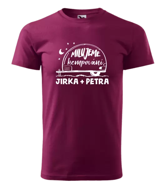 Pánské tričko Milujeme kempování