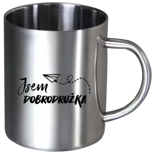 Nerezový hrnek Jsem dobrodružka