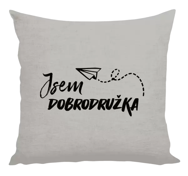 Polštář Jsem dobrodružka