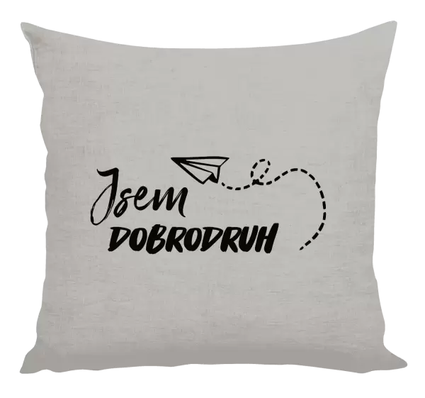 Polštář Jsem dobrodruh