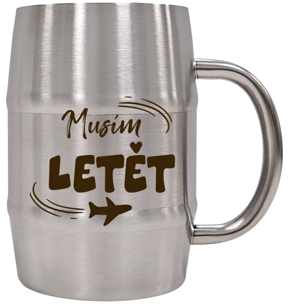 Nerezový chladicí půllitr Musím letět