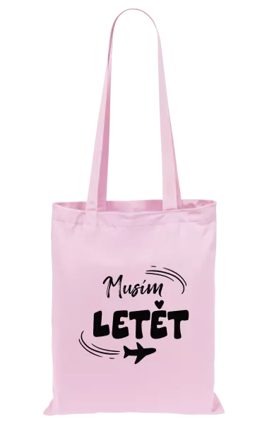 Látková taška Musím letět