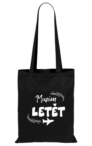 Látková taška Musím letět