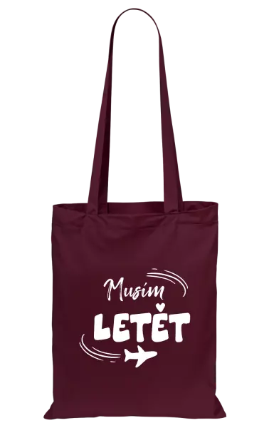 Látková taška Musím letět