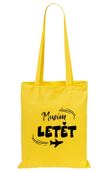 Látková taška Musím letět