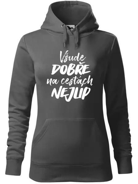 Dámská mikina Všude dobře na cestách nejlíp