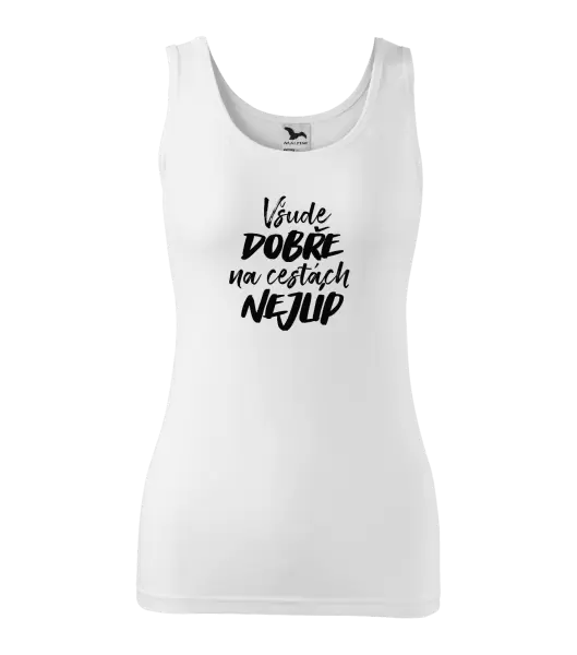 Dámské tílko Všude dobře na cestách nejlíp