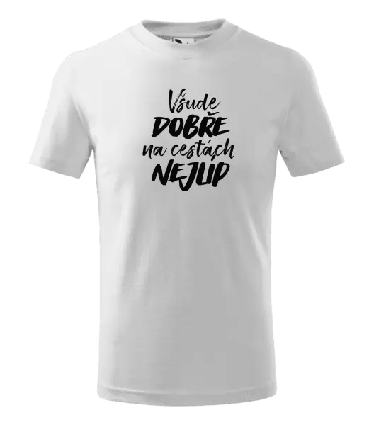 Dětské tričko Všude dobře na cestách nejlíp