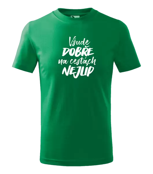 Dětské tričko Všude dobře na cestách nejlíp