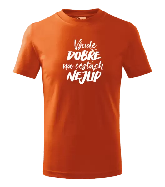 Dětské tričko Všude dobře na cestách nejlíp