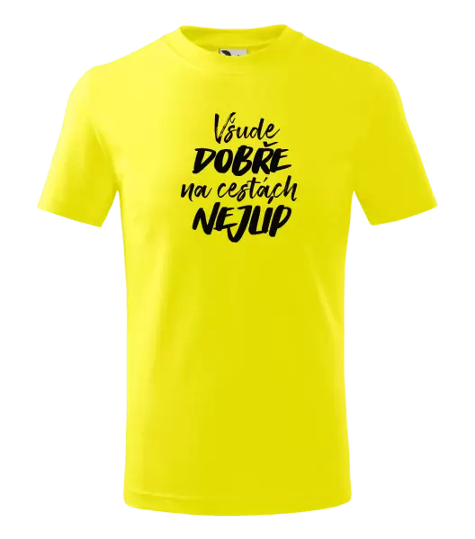 Dětské tričko Všude dobře na cestách nejlíp