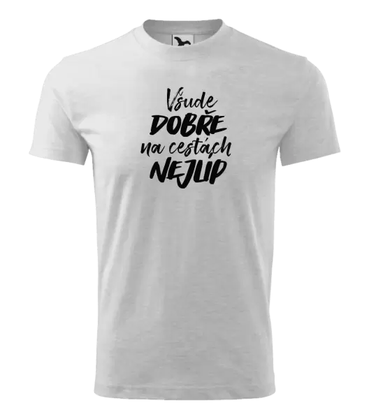 Dětské tričko Všude dobře na cestách nejlíp