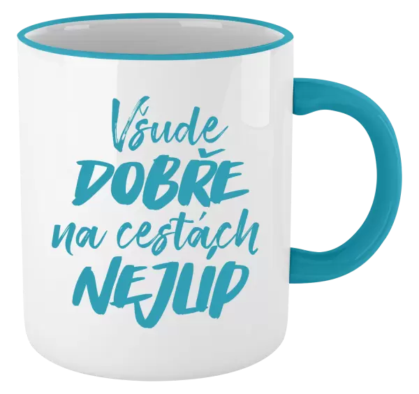 Hrnek Všude dobře na cestách nejlíp